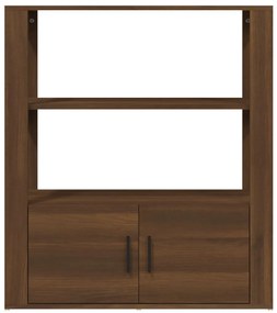 Aparador 80x30x90 cm derivados de madeira carvalho castanho
