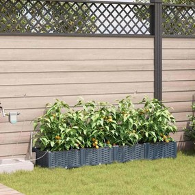 vidaXL Jardineiras de Jardim 1 pc Cinzento-claro 160 x 40 x 22 cm