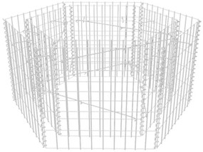 Canteiro elevado/cesto gabião hexagonal 100x90x50 cm