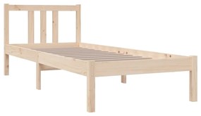 Estrutura cama pequena solteiro 75x190 cm madeira maciça