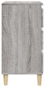Mesa de cabeceira 40x35x70 cm derivados madeira cinza sonoma