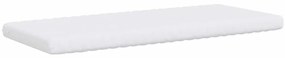 Colchão de espuma 90x210 cm 7 zonas dureza 20 ILD branco