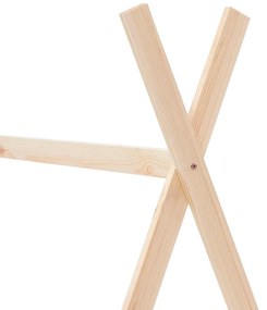 Estrutura de cama p/ crianças 70x140 cm madeira de pinho maciça