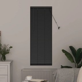 Persiana de Janela com cortinas Outros Manual Preto 80 x 130 cm Alumín