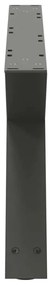Pés para mesa de centro 2 peças antracite 70x(30-31,3) cm aço