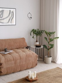 Sofá-Cama 2 Lugares Fold – Camel – 120x79 cm