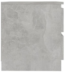 Mesas cabeceira 2 pcs 50x39x43,5 cm contraplacado cinza cimento