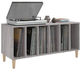 Armário p/ discos 100x38x48cm derivados madeira cinzento sonoma