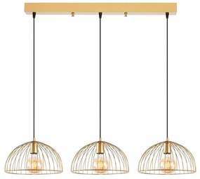 Candeeiro Telkure – Ouro Brilhante – 101 x 31 x 105 cm