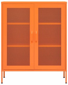 Armário de arrumação aço 80x35x101,5 cm laranja