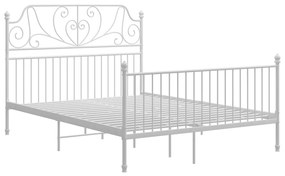 Estrutura de cama metal 160x200 cm branco