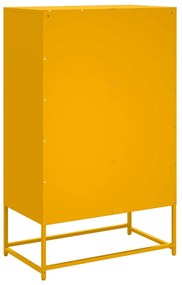 Móvel alto 68x39x111,5 cm aço amarelo mostarda