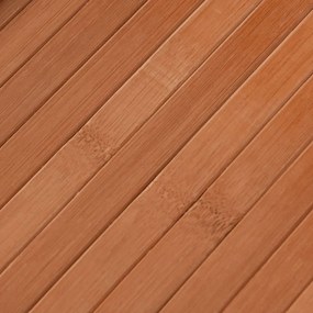 Tapete redondo 60 cm bambu castanho