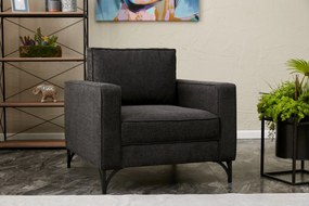 **** Sofá de 1 Lugar Berlin – Antracite – 90x83x91 cm

**