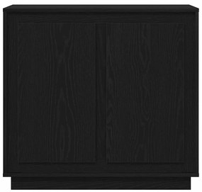 Buffet vidaXL Preto Carvalho 80x34x75 cm Madeira Engenharia