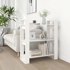 813900 vidaXL Estante/divisória 80x35x91 cm madeira de pinho maciça branco