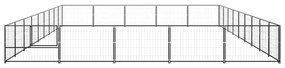 Canil para cães 45 m² aço preto