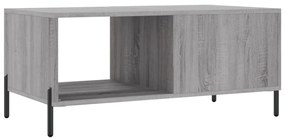 Mesa de centro 90x50x40 cm derivados de madeira cinzento sonoma