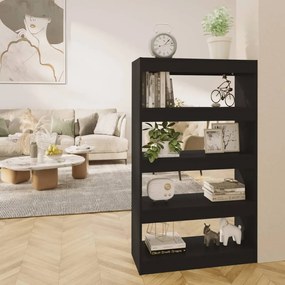 vidaXL Estante/divisória 80x30x135 cm derivados de madeira preto