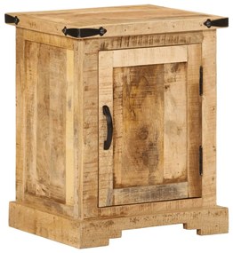 Mesa de cabeceira 40x35x50 cm madeira de mangueira maciça