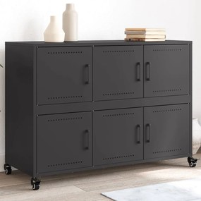 Aparador 100,5x39x72 cm aço preto
