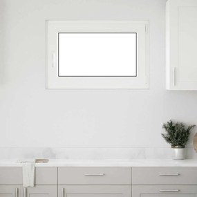 vidaXL Janela de porão "RISOR" 90x50 cm oscilobatente DIN direita branca