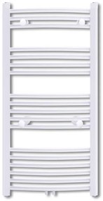 Aquecedor toalhas banheiro curvo 500 x 1160 mm conector lateral e cent