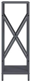 Suporte para lenha 34x25x70 cm aço laminado a frio antracite