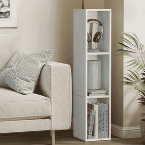 Estante estreita com 3 níveis 24 x 20 x 94,8 cm para arrumação Branca