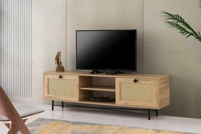 Móvel TV Begonya – Carvalho Preto – 180 cm x 60 cm x 40 cm