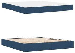 Estrutura da Cama Outros com armazenamento Azul 180 x 200 cm tecido