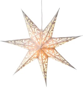 Pendurante Estrela Natal Nelina 60cm Cinzento