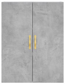 Armário alto 69,5x34x180 cm derivados de madeira cinza cimento