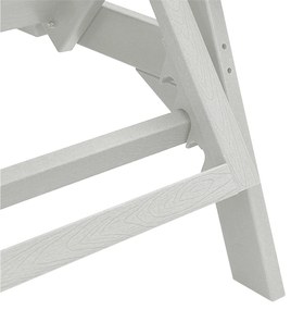 Espreguiçadeiras 2 pcs Branca 162x53x98.5 cm HDPE