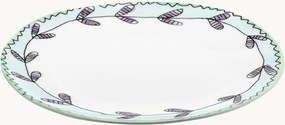 Pratos de sobremesa em porcelana Fine Bone China Midnight Flowers, conjunto de 2