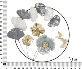 PAINEL DE FERRO DE PAREDE CAMPUR REDONDO CM 78,5X5X74 MULTICOLOR