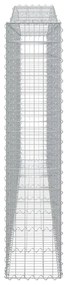 Cestos gabião arqueados 4pcs 400x30x140/160cm ferro galvanizado