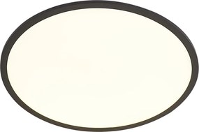 Painel LED inteligente preto 60cm incl. LED Dim to Warm com controlo remoto - Knob