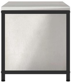 Armário de Armazenamento para Cozinha Prata 60 x 50 x 92 cm