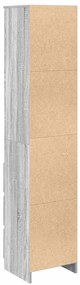 Aparador alto 37,5x35x180 cm derivados madeira sonoma cinzento