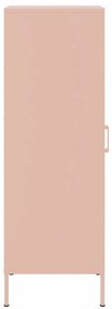 Aparador alto 36x39x113 cm aço rosa