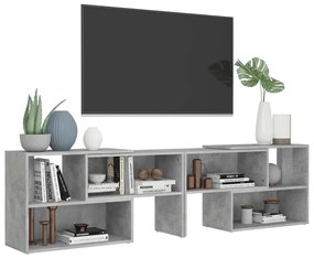 Móvel de TV 149x30x52 cm derivados de madeira cinzento-cimento