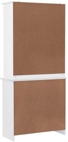 Aparador alto ALTA 77x35x165 cm madeira de pinho maciça branco