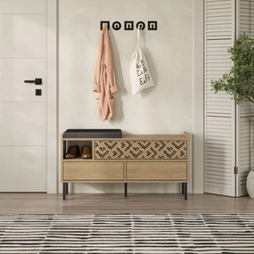 Hall Stand Berlin BC – Walnut Cream – 120 cm x 200 cm x 35 cm