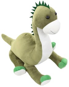 Dinossauro brontossauro de peluche verde