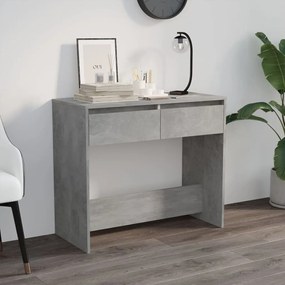 Mesa consola 89x41x76,5cm derivados de madeira cinzento-cimento