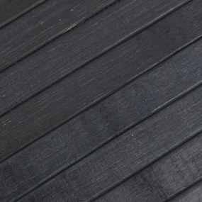 Tapete retangular 70x300 cm bambu cinzento