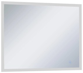 Espelho de parede LED c/ sensor tátil casa de banho 80x60 cm