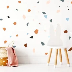 Autocolante colorido para parede – Manchas de terrazzo