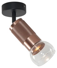 Foco de teto moderno bronze escuro ajustável - Veerle Moderno